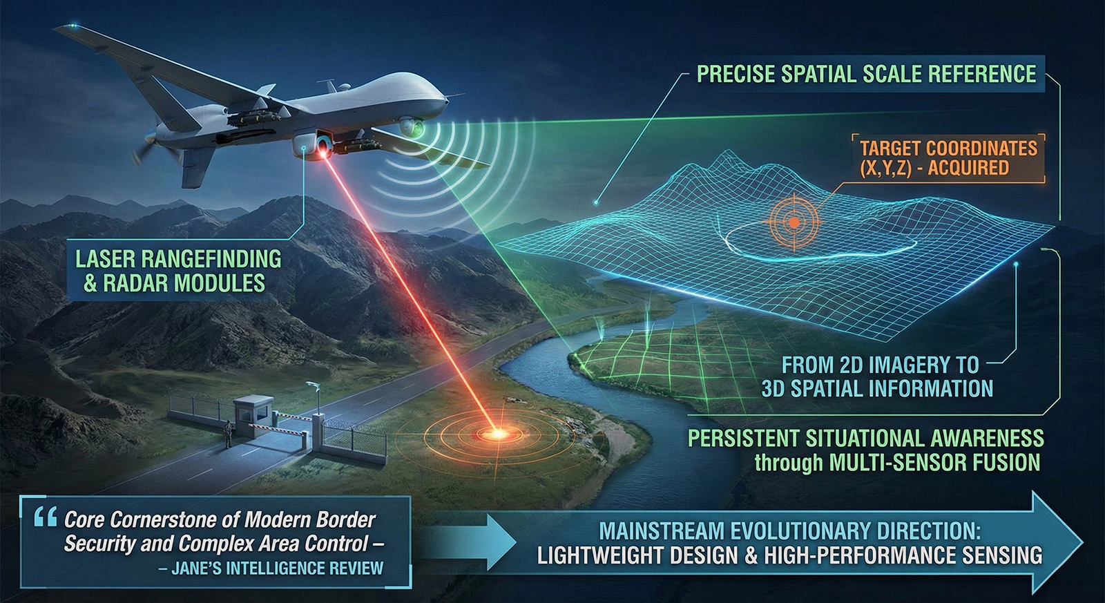 Reconnaissance-lock-on-delivery integrated drone platform