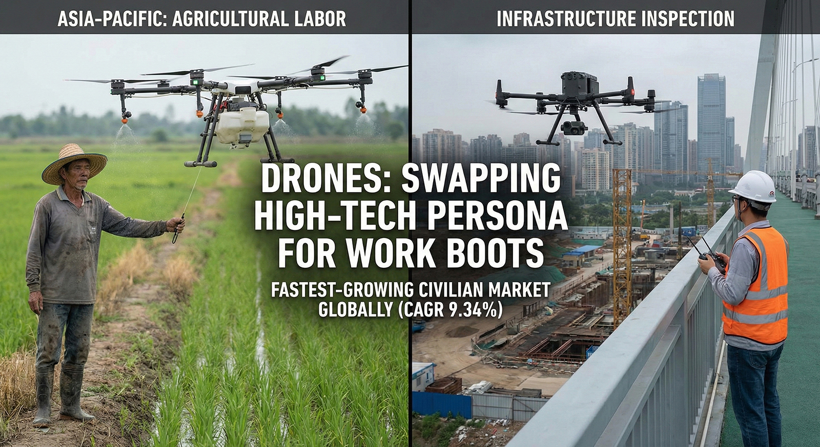 Drones as agricultural tools in Asia-Pacific markets