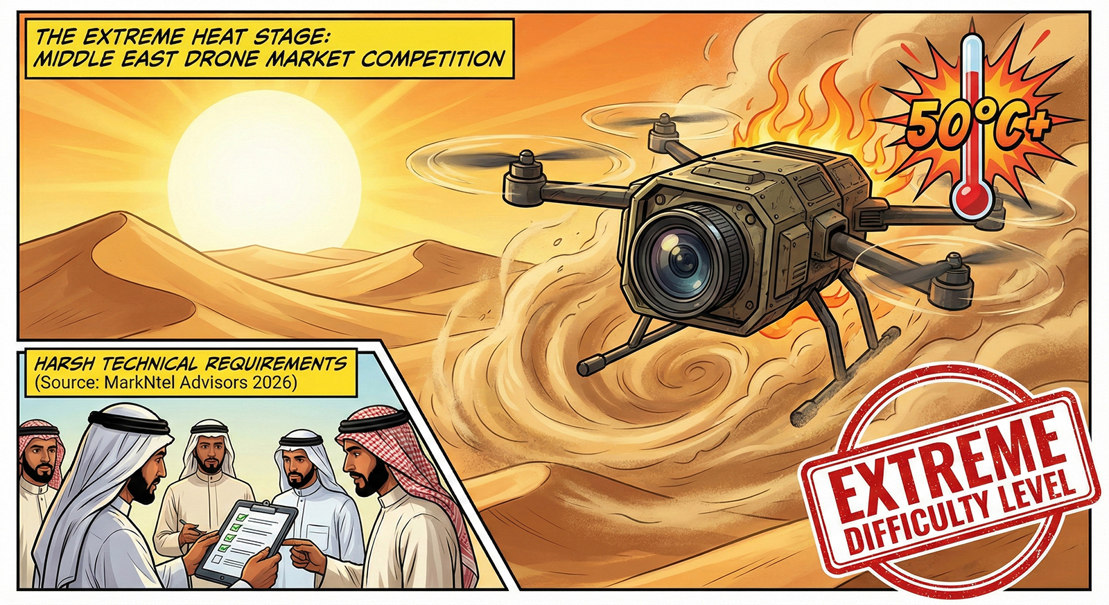 Extreme heat resistant drone for oil pipeline inspection