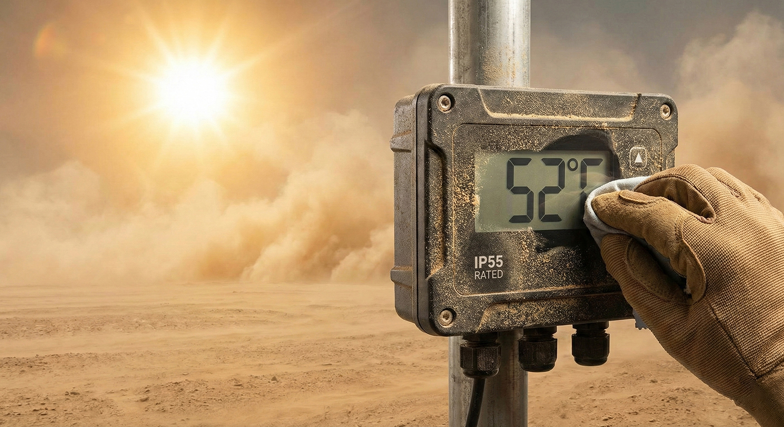 Sandstorm proof drone with IP55 protection rating